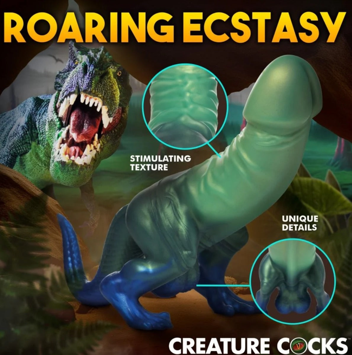 Creature Cocks Jurassic Cock Dinosaur Silicone Dildo