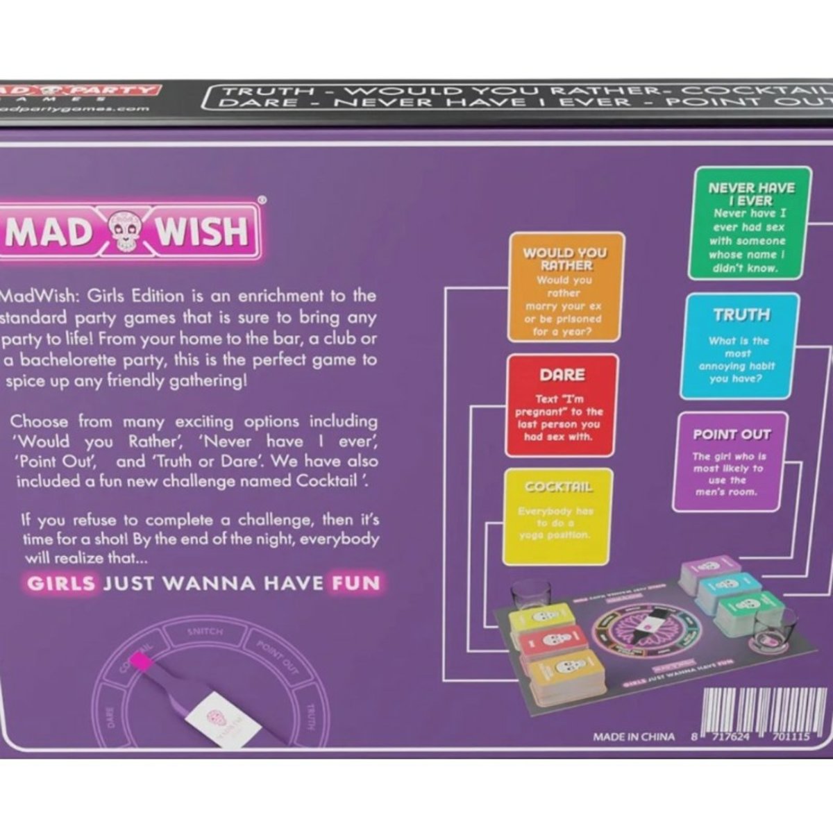 Mad Wish Pro Edition Girls Adult Party Game
