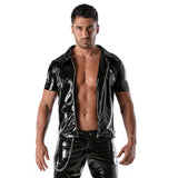TOF Vinyl Zipper Top Black