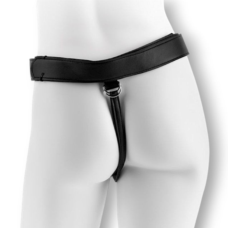King Cock and Harness 9inch Black Dildo