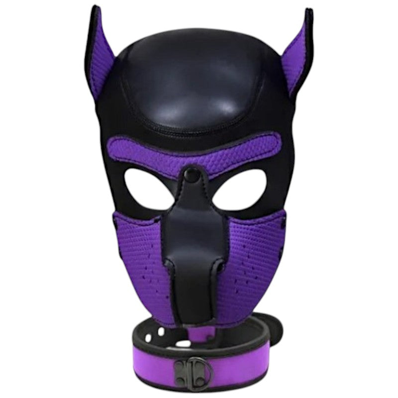 Puppy Hood & Collar Purple