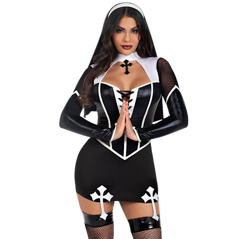 Leg Avenue Holy Hottie Nun Dress