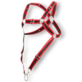 DNGEON Cross Cockring Harness RED/BLACK