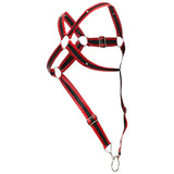 DNGEON Cross Cockring Harness RED/BLACK