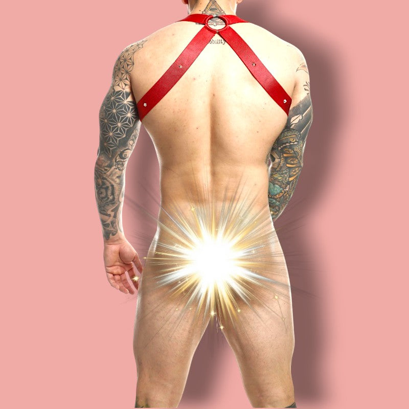 DNGEON Crossback Harness Red