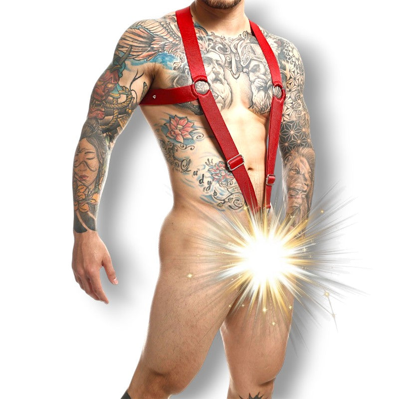 DNGEON Crossback Harness Red