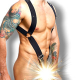 DNGEON Straight Back Harness Black