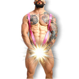 DNGEON Straight Back Harness Pink