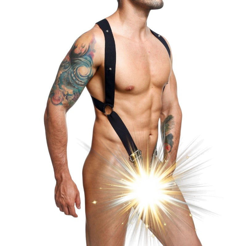 DNGEON  Crossback Harness Black