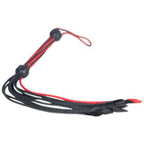 Leather Cat-O-Nine Tails Red&