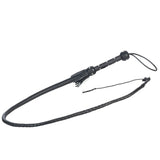 Ornate Leather Single Tail Whip