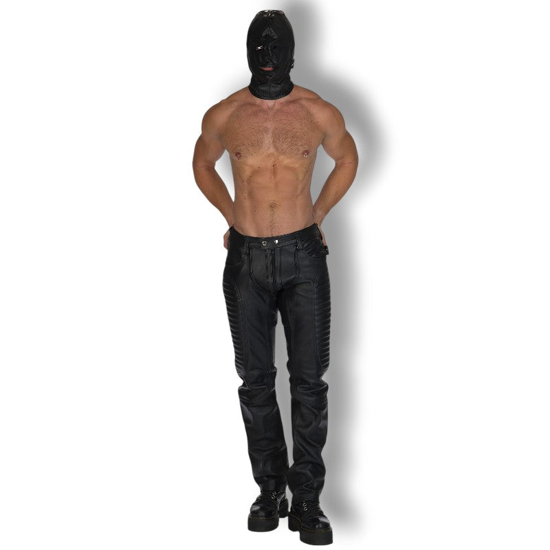 Liberation-X Leather Biker Jeans
