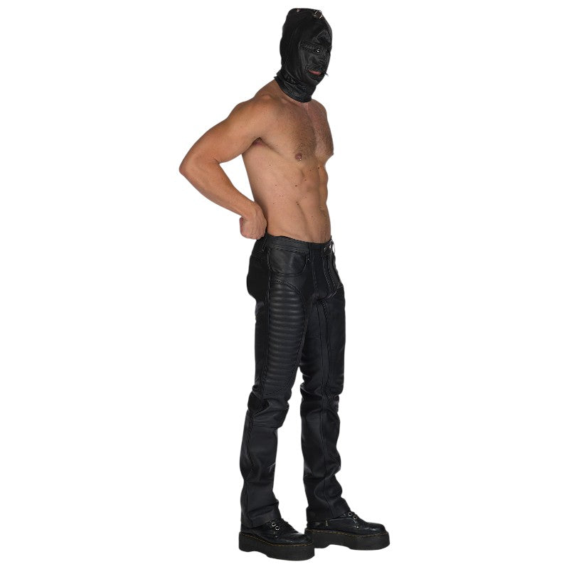 Liberation-X Leather Biker Jeans