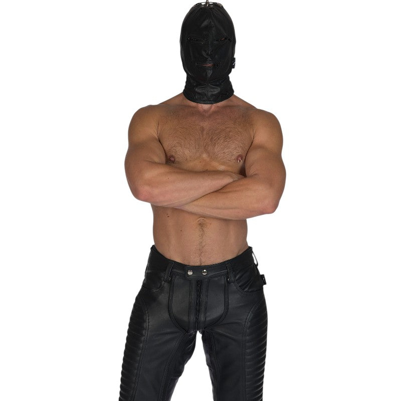 Liberation-X Leather Biker Jeans