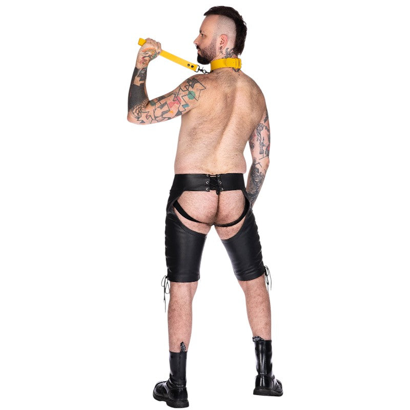 Liberation-X Knee Length Laced Leather Chaps