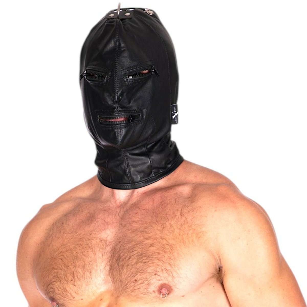 Leather Zipper Hood