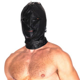 Leather Zipper Hood