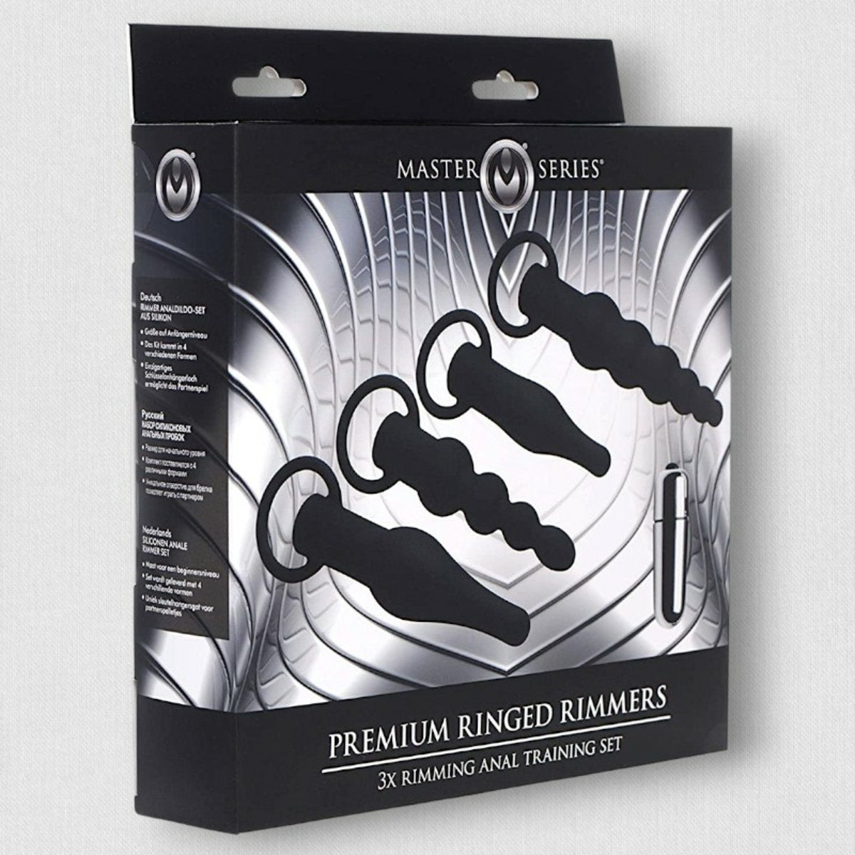 Butt Plug Set-Premium Ringed Rimmer Vibrating Butt Plug Training Kit