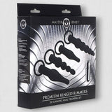 Butt Plug Set-Premium Ringed Rimmer Vibrating Butt Plug Training Kit
