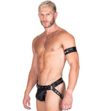 Leather Bicep Strap Black Trim