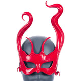 Cecilio Leather Designs Trails  Mask - Red