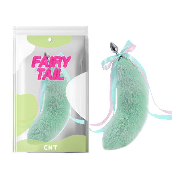 Fluffy Fox Butt-Plug Tail  Mint