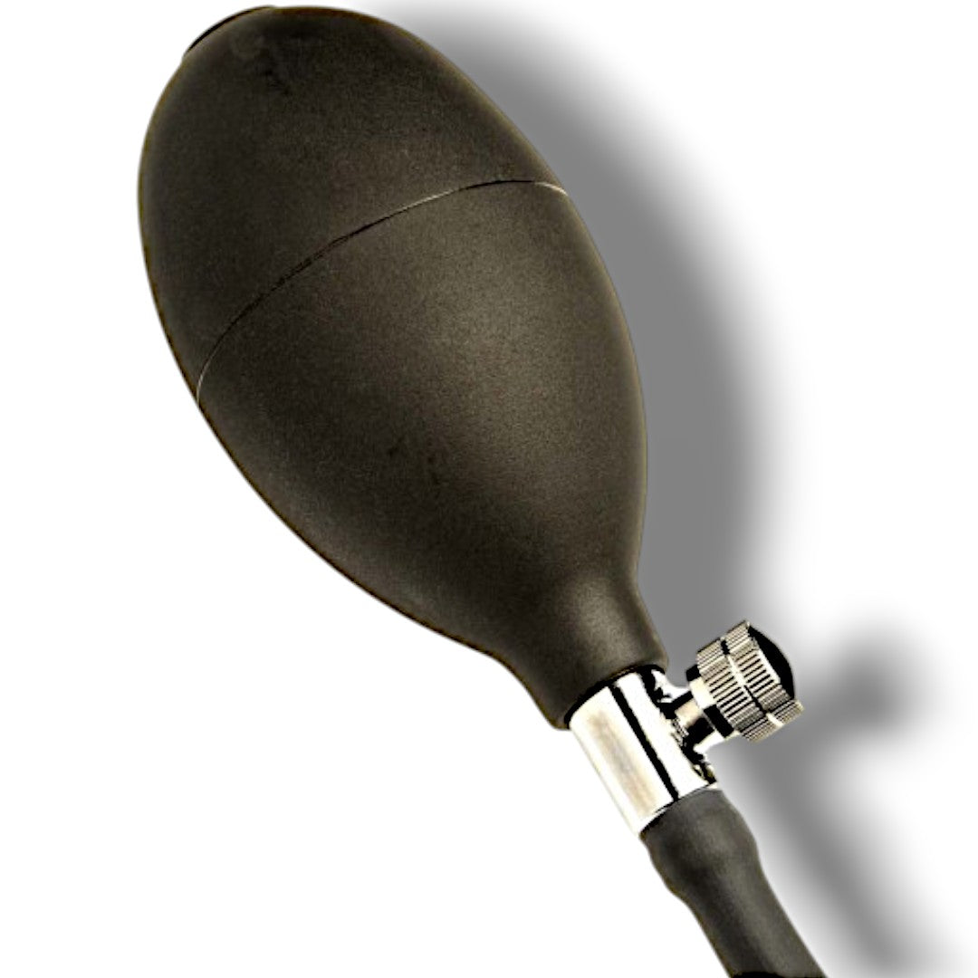 Dildo-Xlarge Inflatable Black Dildo Solid