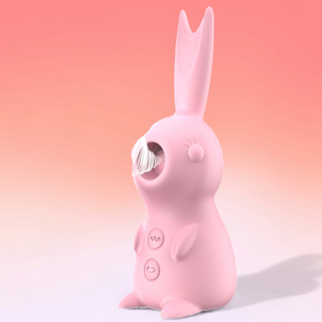 Kissing Bunny Clitoral Suction Massager -Pink