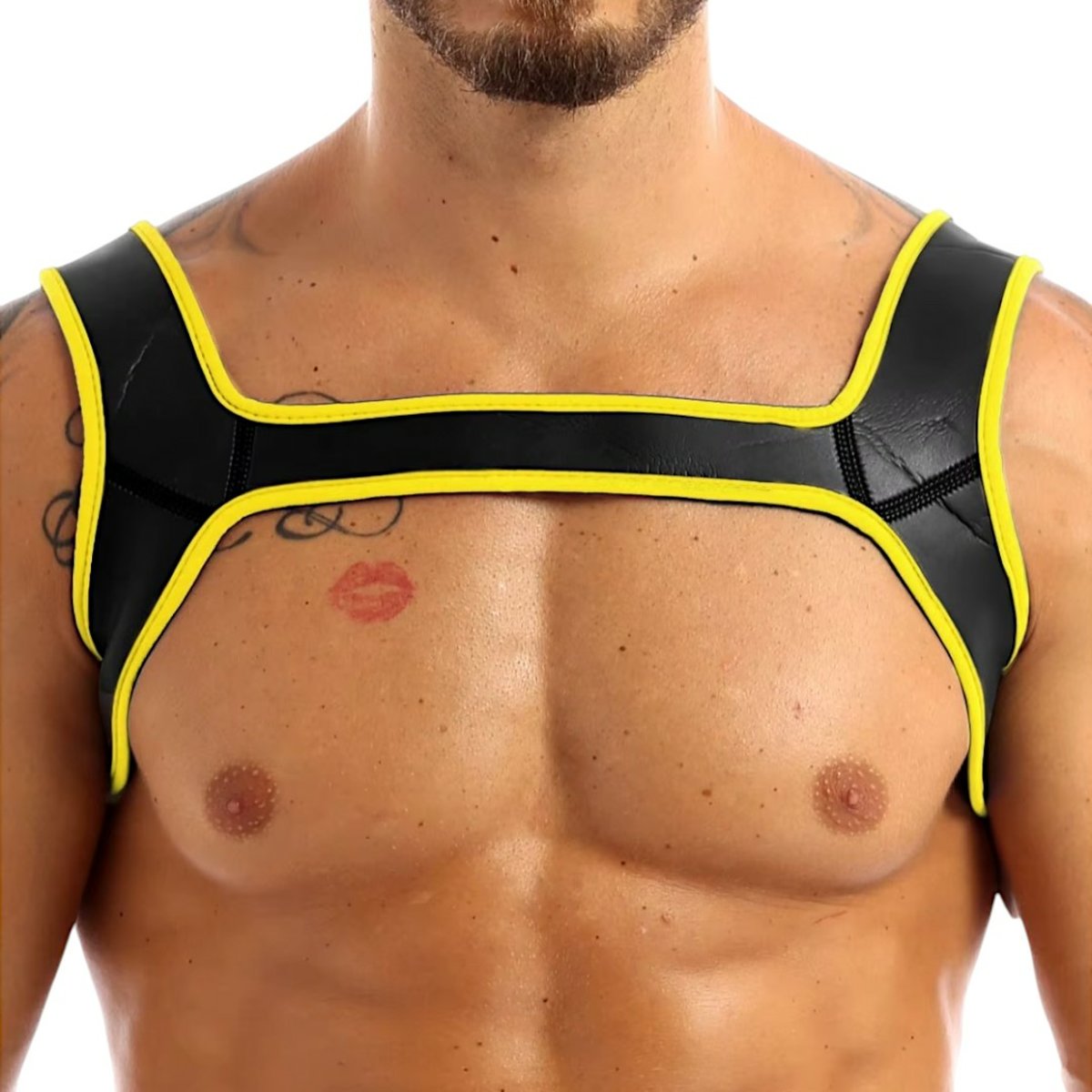 Neoprene Chest Harness Blk-Yel