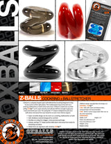 Z-Balls Ball Stretcher/Cock-Ring Black