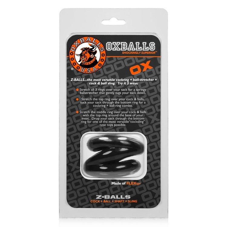 Z-Balls Ball Stretcher/Cock-Ring Black