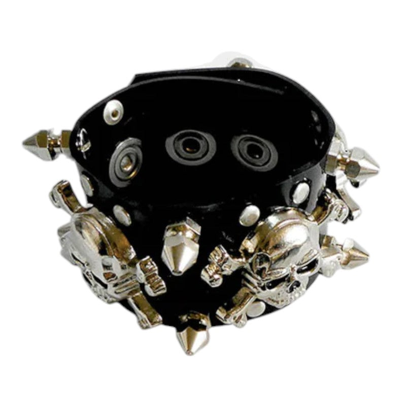 Bangle - Chunky Skull Cuff  PVC