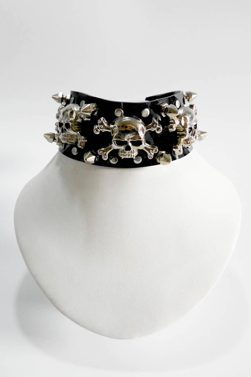 Choker - Chunky Skulls- PVC