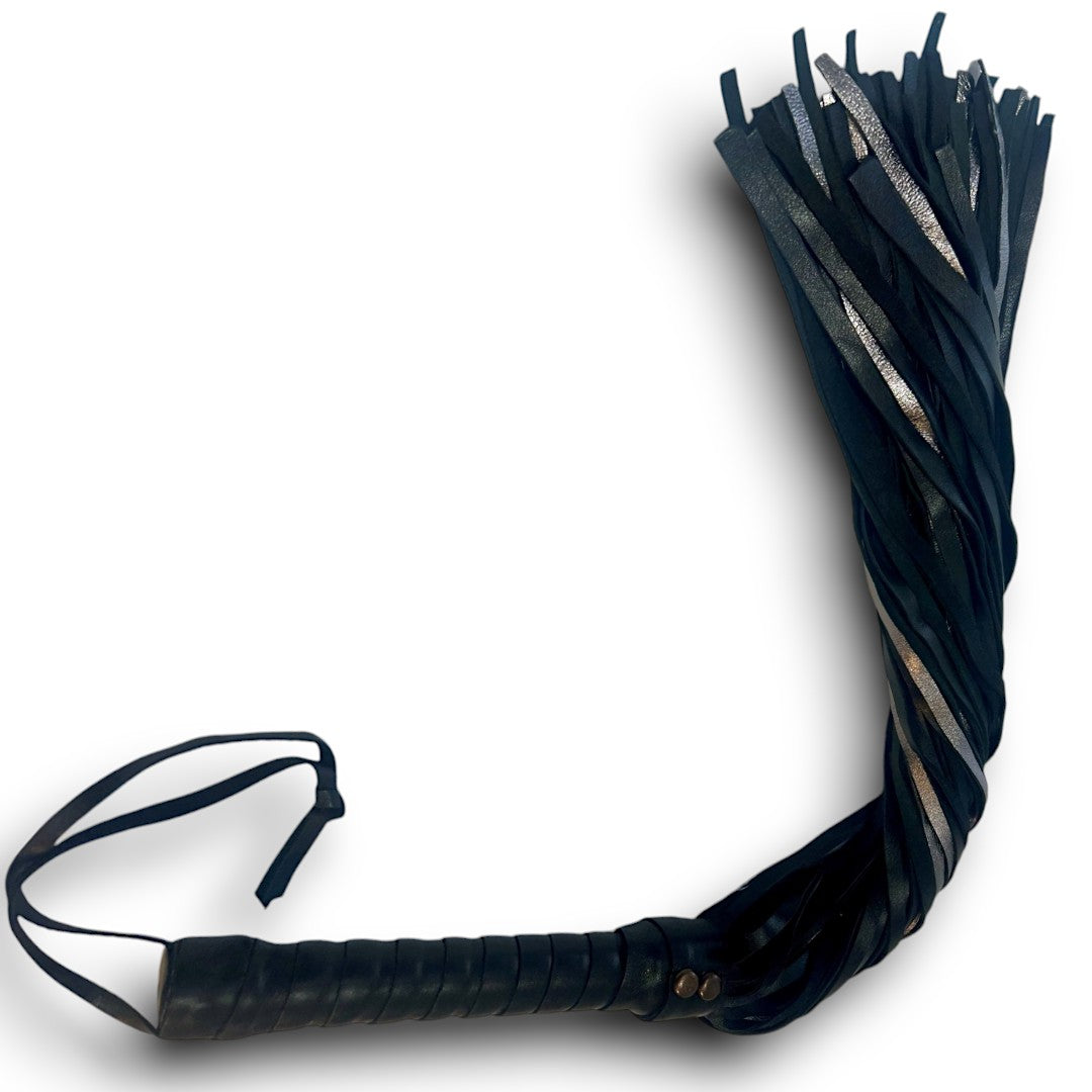 Metallic Leather Flogger