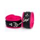 Wrist Cuffs Padded & Pink Leather Lined