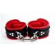 Wrist Cuffs Padded & Red Leather Lined