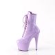 ADORE-1020 Leather Lace-up Platform Ankle Boots Lavender 
