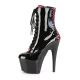 ADORE-1020FH Platform Two Tone Lace-up Ankle Boot w/Corset Detail