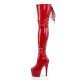 ADORE-3063 Back Lace-Up Thigh High Boot Red