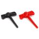 Cock Screw Pair of Pure Silicone Sounds Black/Red