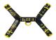 LEATHER O.T.H FRONT HARNESS BLACK WITH YELLOW ACCESSORIES