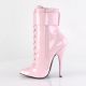 DOMINA-1023 Ankle Boot with Interchangeable Ankle Straps Baby Pink