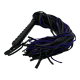 Flogger in Black and Royal Purple Large.