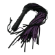 Flogger in Black and Mauve Large