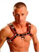 Fist Leather Chest Harness Red/Black