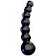Beads - Icicles Hand Blown Glass Wand - Black 