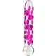 Dildo - Icicles Hand Blown Clear-Pink Glass Dildo