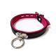 20mm Collar w/ Ring Padded & Leather Lined BLK/PNK