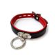 20mm Collar w/ Ring Padded & Leather Lined BLK/RED