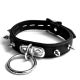 20mm Collar S/M w/ Spikes & Ring Padded & Leather Lined 